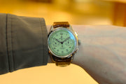  Shop Authentic Breitling Premier B09 Chronograph 40 Green Dial Brown Leather Strap Watch for Men - AB0930D31L1P1 - Luxxuri