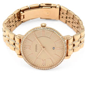  Shop Authentic Fossil Jacqueline Rose Gold Dial Rose Gold Steel Strap Watch for Women - ES3546 - Luxxuri
