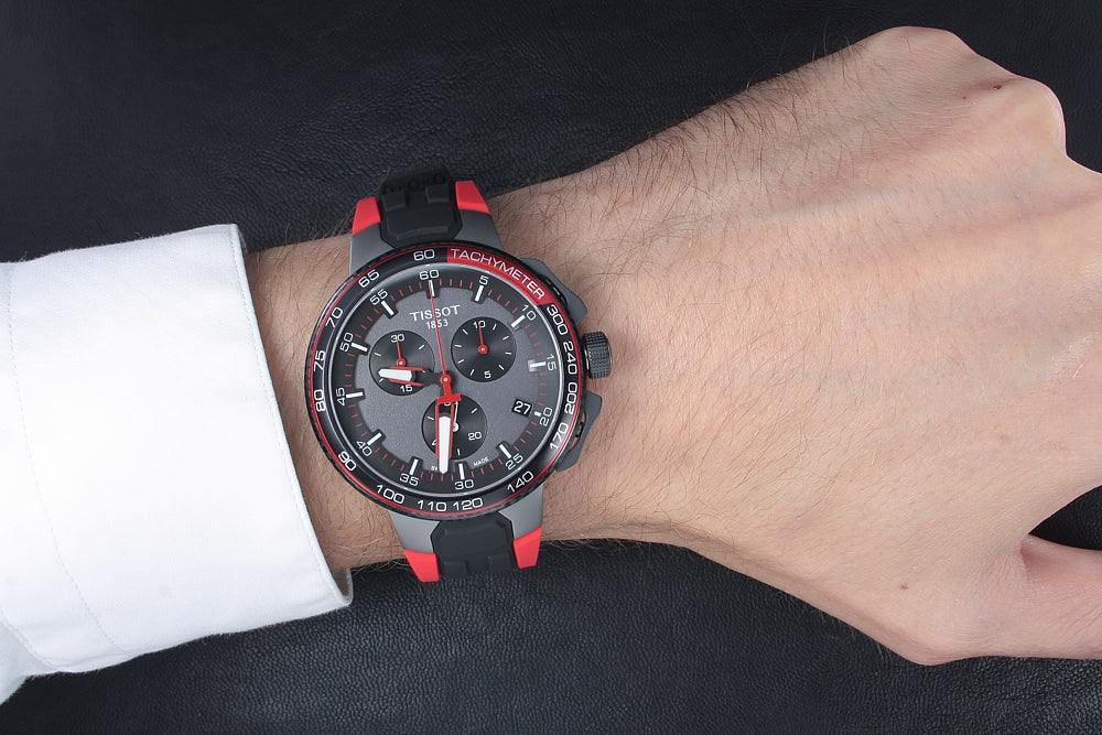  Shop Authentic Tissot T Race Cycling Vuelta Black Dial Two Tone Rubber Strap Watch For Men - T111.417.37.441.01 - Luxxuri