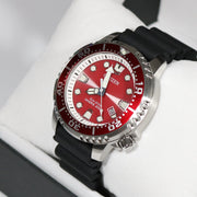  Shop Authentic Citizen Eco Drive Promaster Marine Red Dial Black Rubber Strap Watch For Men - BN0159-15X - Luxxuri