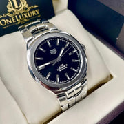  Shop Authentic Tag Heuer Link Quartz Black Dial Silver Steel Strap Watch for Women - WBC2110.BA0603 - Luxxuri