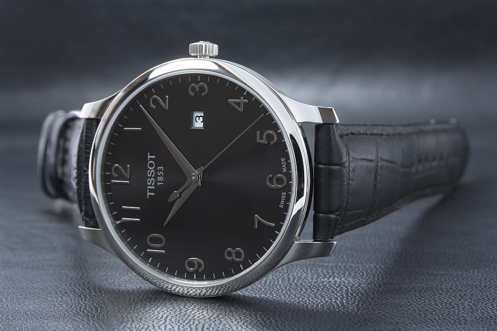  Shop Authentic Tissot T Classic Tradition Black Dial Black Leather Strap Watch For Men - T063.610.16.052.00 - Luxxuri
