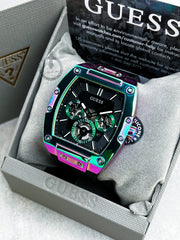 Shop Authentic Guess Phoenix Multifunction Black Dial Black Rubber Strap Watch for Men - GW0202G5 - Luxxuri