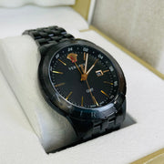  Shop Authentic Versace Univers Quartz Black Dial Black Steel Strap Watch for Men - VEBK00618 - Luxxuri