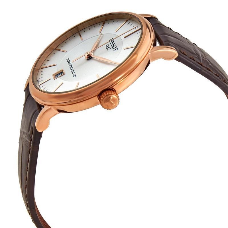  Shop Authentic Tissot Carson Premium Powermatic 80 White Dial Brown Leather Strap Watch For Men - T122.407.36.031.00 - Luxxuri