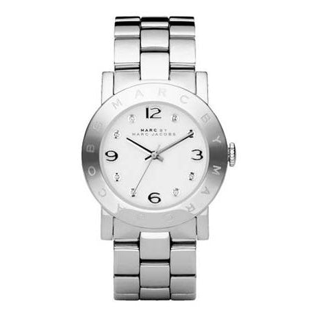  Shop Authentic Marc Jacobs Amy White Dial Silver Steel Strap Watch for Women - MBM3054 - Luxxuri