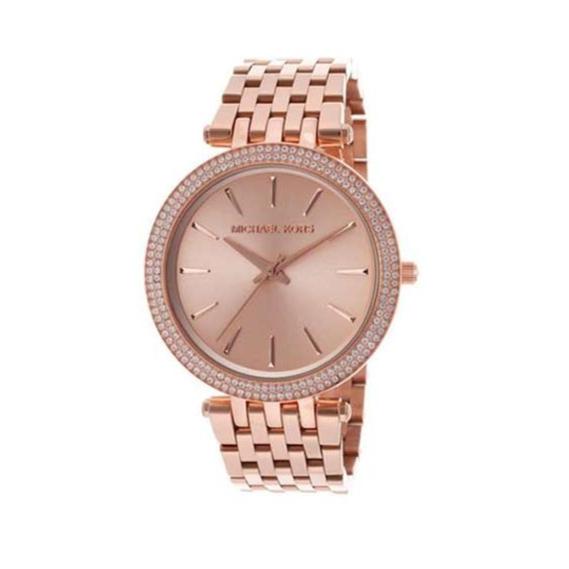  Shop Authentic Michael Kors Darci Rose Gold Dial with Diamonds Rose Gold Stainless Steel Strap Watch for Women - MK3192 - Luxxuri