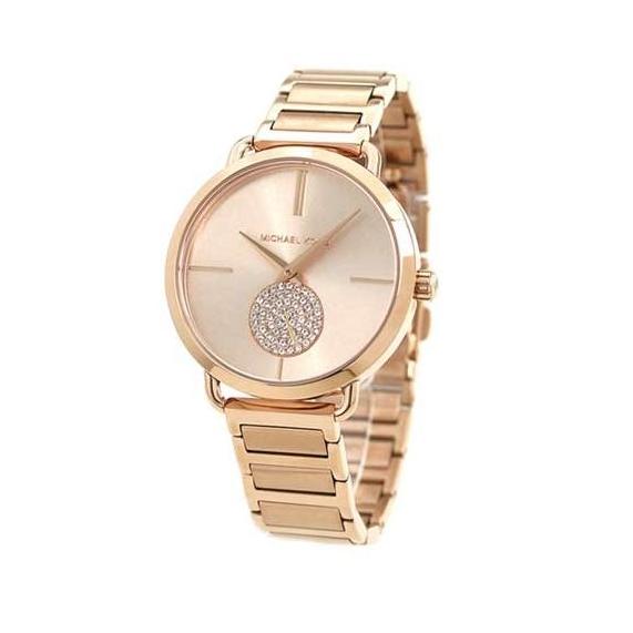  Shop Authentic Michael Kors Portia Rose Gold Dial Rose Gold Steel Strap Watch for Women - MK3640 - Luxxuri