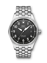  Shop Authentic IWC Pilot’s Watch Mark XVIII Black Dial Silver Steel Strap Watch for Men - IW327015 - Luxxuri