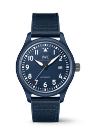  Shop Authentic IWC Pilot’s Watch Automatic "Laureus Sport for Good" Edition Blue Dial Blue Nylon Strap Watch for Men - IW328101 - Luxxuri