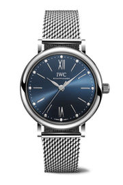  Shop Authentic IWC Portofino Automatic Blue Dial Silver Mesh Bracelet Watch for Women - IW357404 - Luxxuri