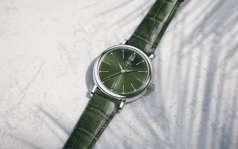  Shop Authentic IWC Portofino Automatic Green Dial Green Leather Strap Watch for Women - IW357405 - Luxxuri