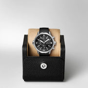  Shop Authentic IWC Aquatimer Chronograph Black Dial Black Leather Strap Watch for Men - IW376803 - Luxxuri