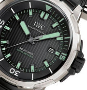  Shop Authentic IWC Aquatimer Automatic 2000 Black Dial Black Rubber Strap Watch for Men - IW358002 - Luxxuri