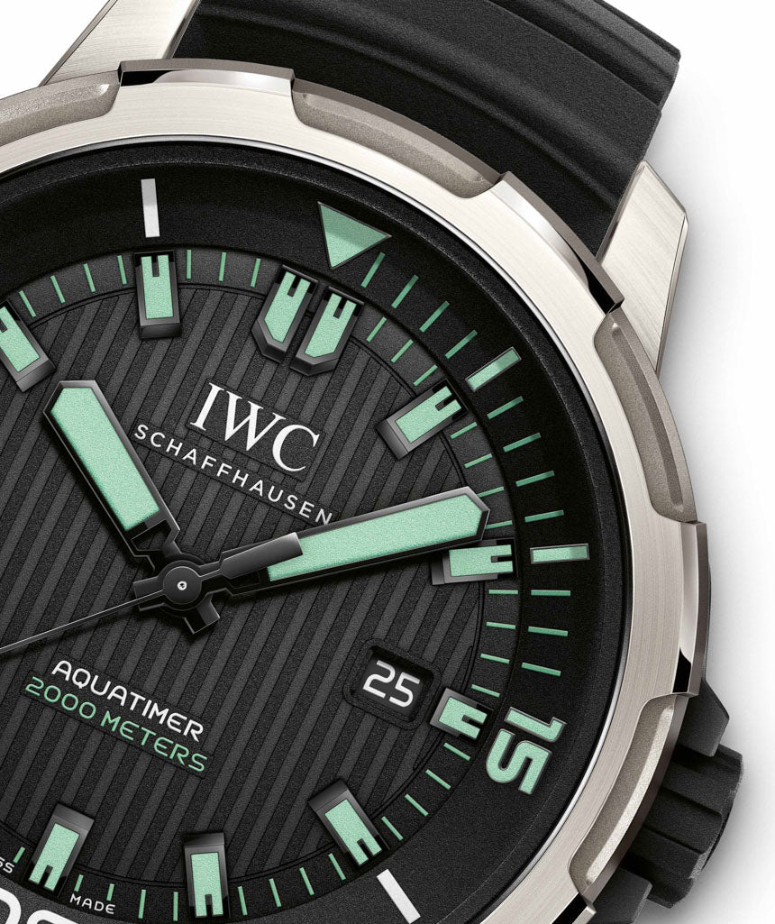  Shop Authentic IWC Aquatimer Automatic 2000 Black Dial Black Rubber Strap Watch for Men - IW358002 - Luxxuri