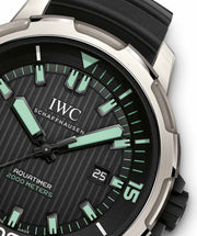  Shop Authentic IWC Aquatimer Automatic 2000 Black Dial Black Rubber Strap Watch for Men - IW358002 - Luxxuri