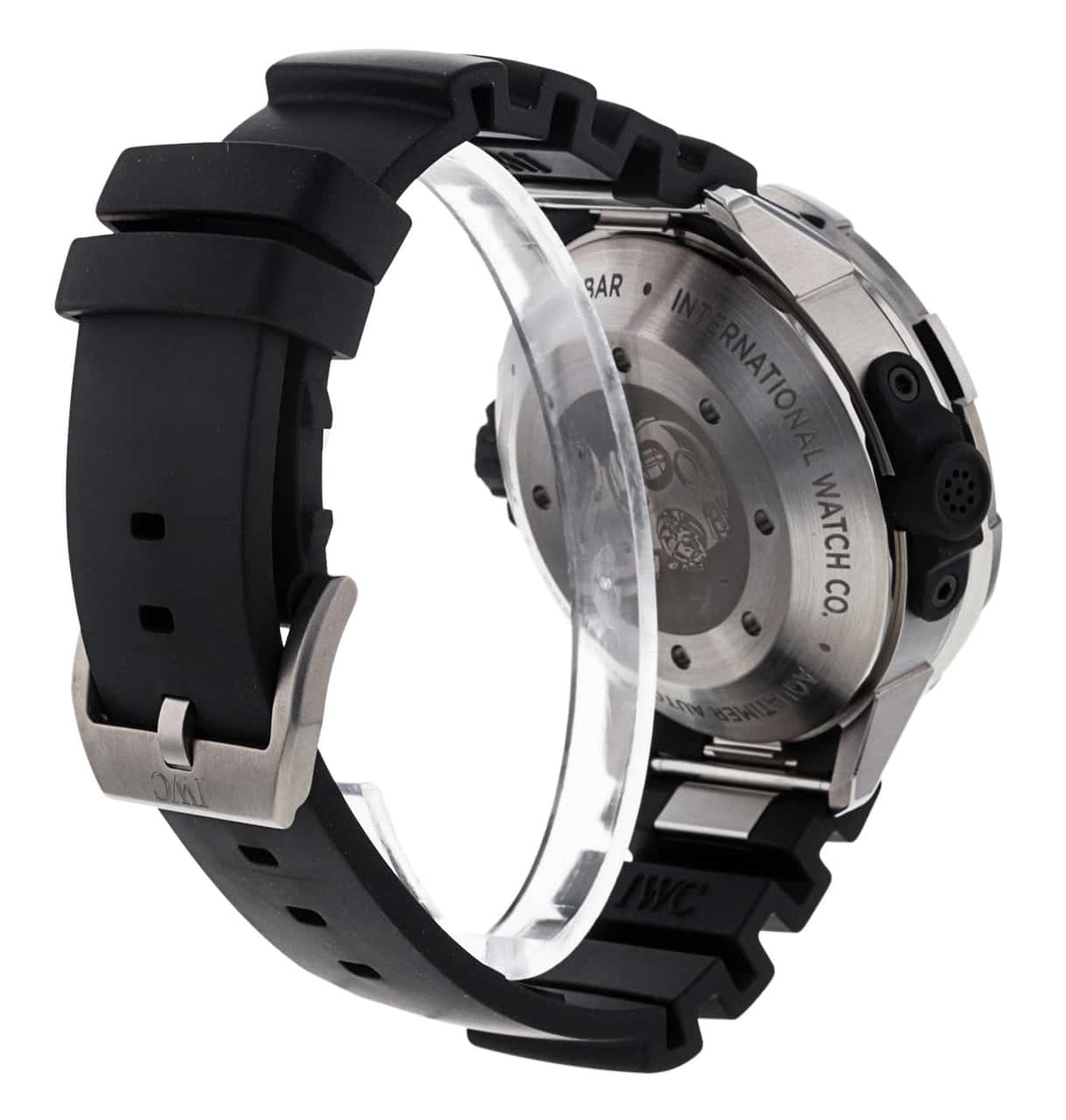  Shop Authentic IWC Aquatimer Automatic 2000 Black Dial Black Rubber Strap Watch for Men - IW358002 - Luxxuri