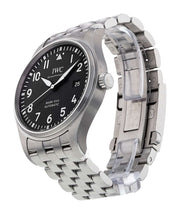  Shop Authentic IWC Pilot’s Watch Mark XVIII Black Dial Silver Steel Strap Watch for Men - IW327015 - Luxxuri