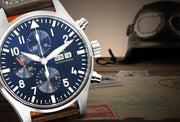 Shop Authentic IWC Pilot’s Watch Chronograph Edition “Le Petit Prince” Blue Dial Brown Leather Strap Watch for Men - IW377714 - Luxxuri