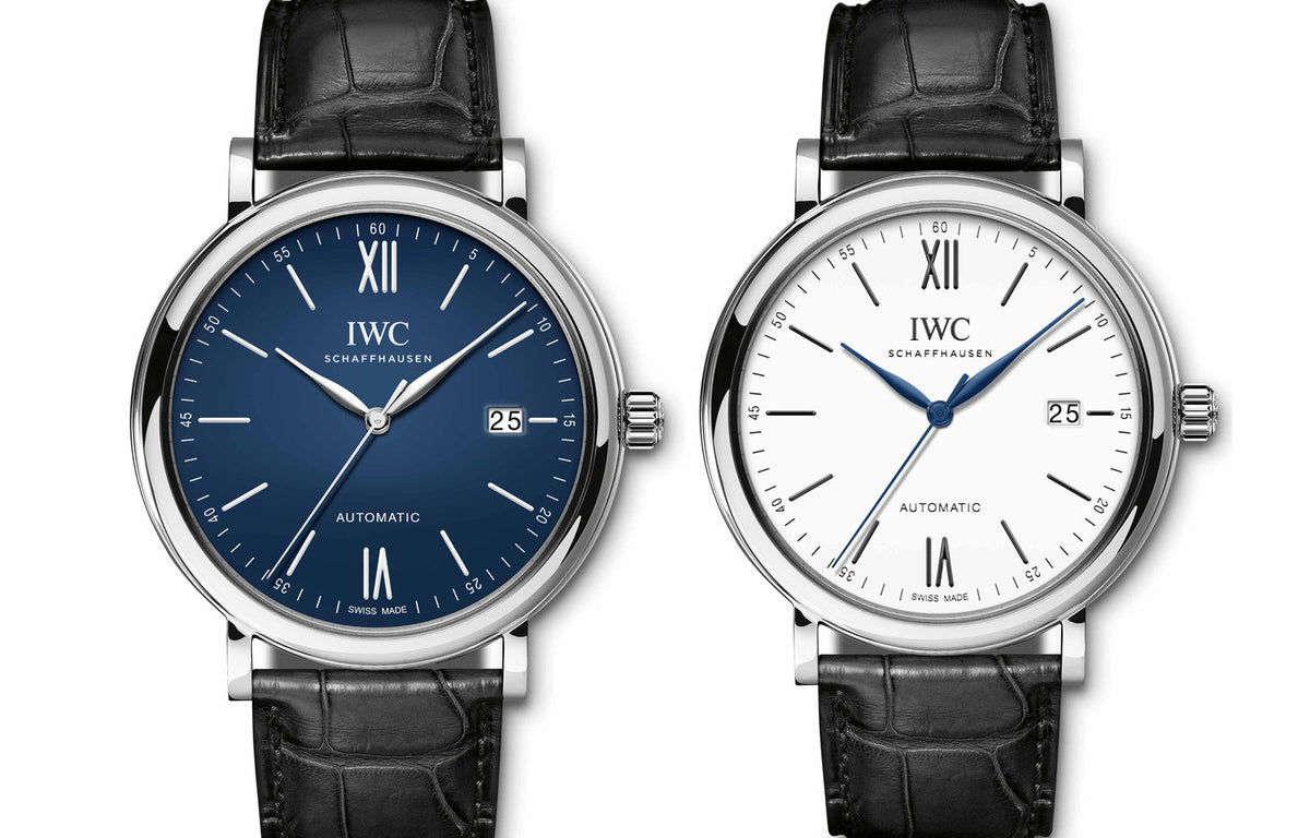  Shop Authentic IWC Portofino '150 Years Edition' Automatic Blue Dial Black Leather Strap Watch for Men - IW356518 - Luxxuri