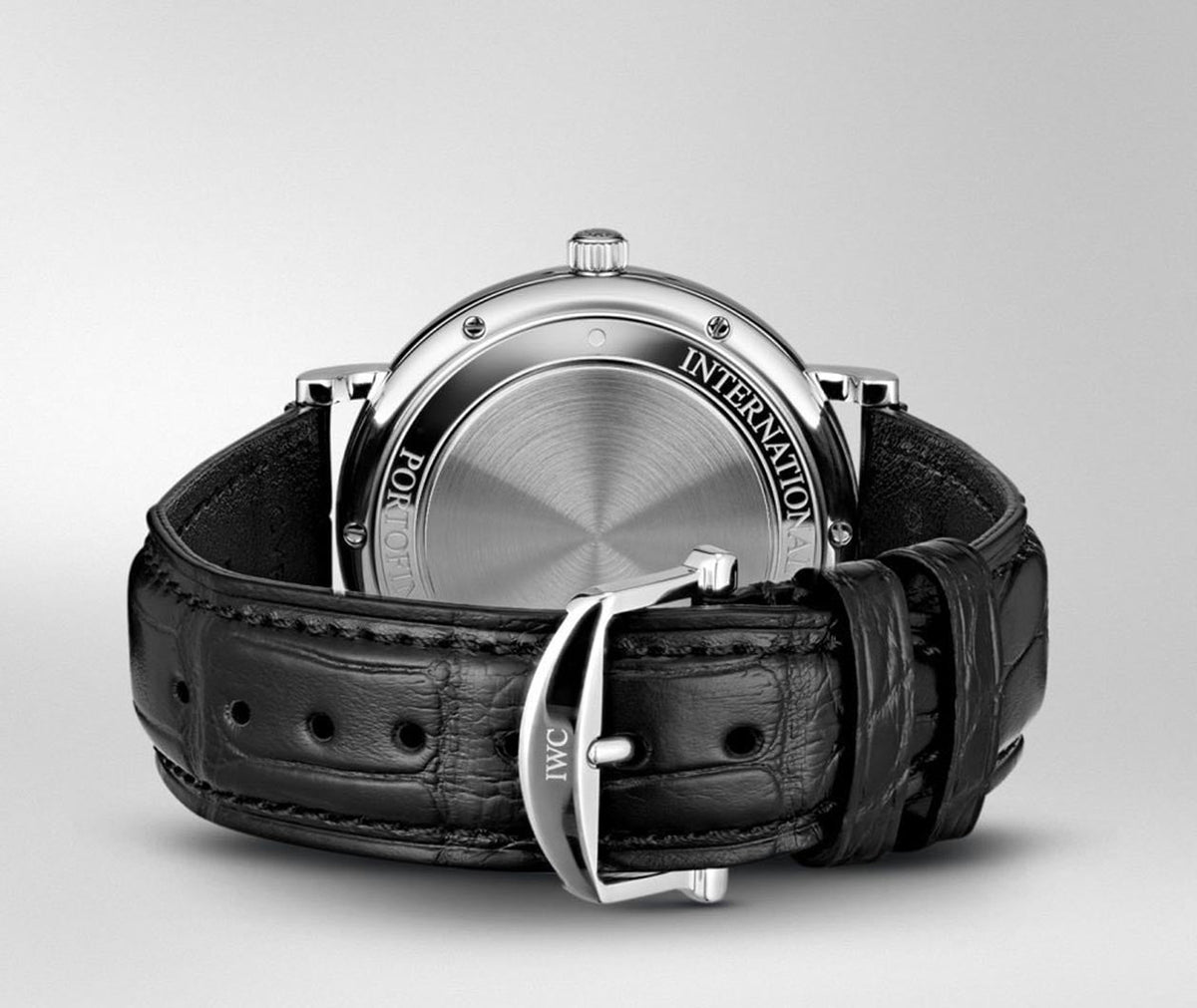  Shop Authentic IWC Portofino Automatic White Dial Black Leather Strap Watch for Men - IW356501 - Luxxuri