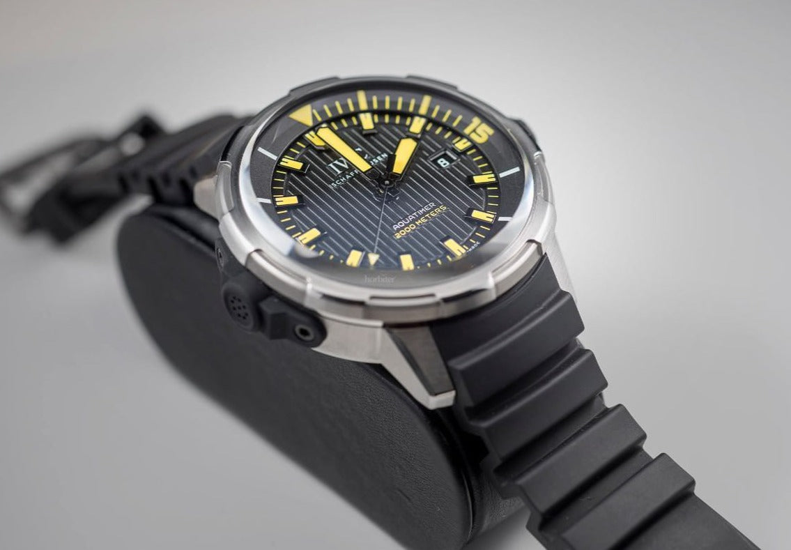  Shop Authentic IWC Aquatimer Automatic 2000 Black Dial Black Rubber Strap Watch for Men - IW358001 - Luxxuri