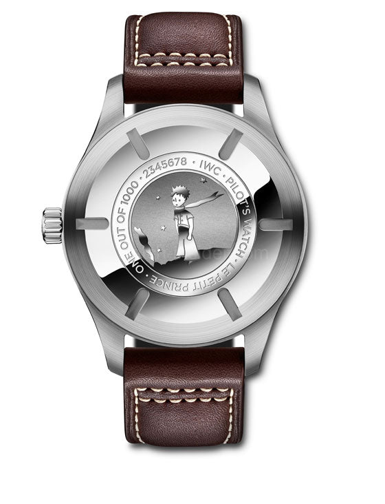  Shop Authentic IWC Pilots Watch Mark XVII Edition Le Petit Prince Blue Dial Brown Leather Strap Watch for Men - IW326506 - Luxxuri