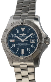  Shop Authentic Breitling Aeromarine Avenger Seawolf 45mm Blue Dial Stainless Steel Mens Watch - A1733110/C756 - Luxxuri
