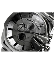  Shop Authentic Diesel Mega Chief Chronograph Grey Dial Gunmetal Men's Watch - DZ4282 - Luxxuri