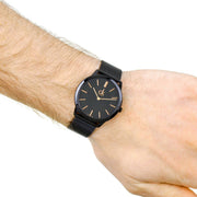  Shop Authentic Calvin Klein Minimal Black Dial Black Mesh Bracelet Watch for Men - K3M21421 - Luxxuri