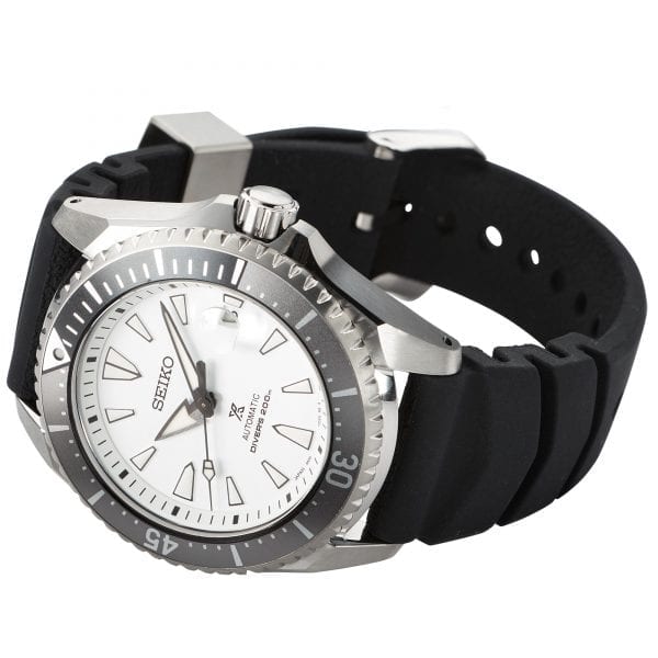  Shop Authentic Seiko Shogun Prospex Titanium Divers Automatic White Dial Black Rubber Strap Watch For Men - SPB191J1 - Luxxuri