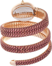 Just Cavalli Glam Snake White Dial Multicolor Steel Strap Watch for Women - JC1L163M0275