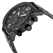  Shop Authentic Fossil Nate Chronograph Black Dial Black Steel Strap Watch for Men - JR1401 - Luxxuri