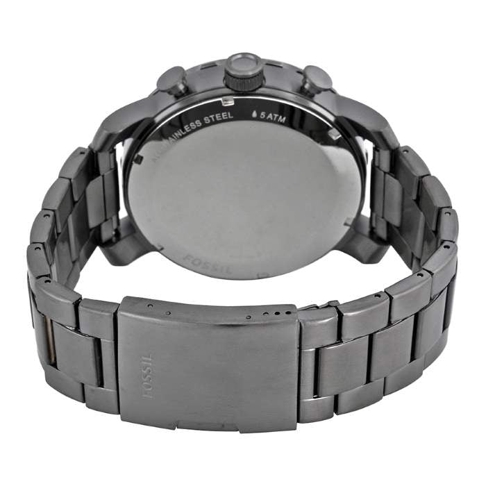  Shop Authentic Fossil Nate Chronograph Gunmetal Dial Grey Steel Strap Watch for Men - JR1437 - Luxxuri