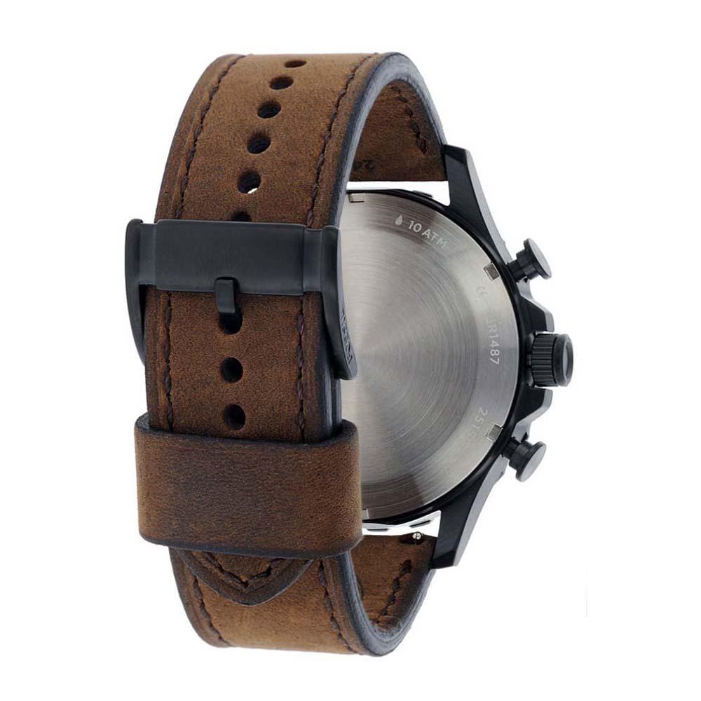  Shop Authentic Fossil Nate Chronograph Brown Dial Brown Leather Strap Watch for Men - JR1487 - Luxxuri
