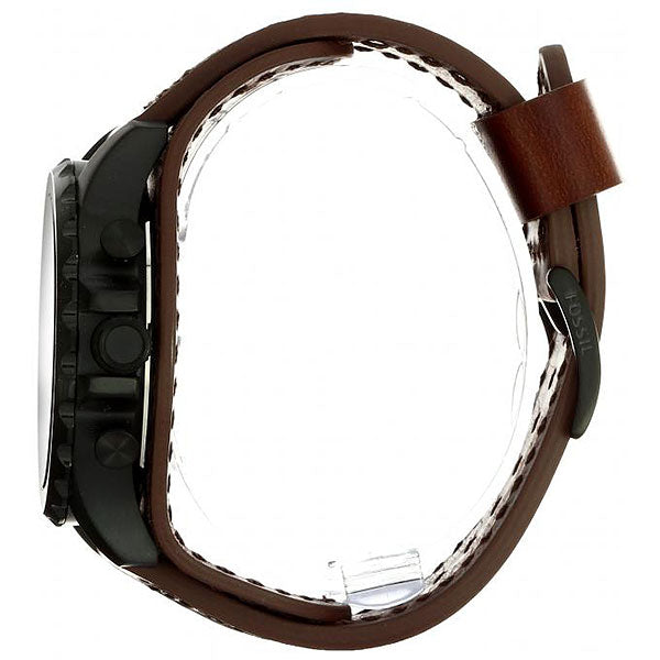  Shop Authentic Fossil Nate Chronograph Brown Dial Brown Leather Strap Watch for Men - JR1511 - Luxxuri