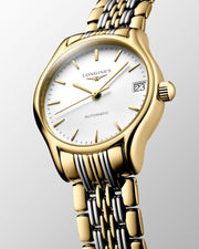  Shop Authentic Longines Lyre Quartz White Dial Gold Stainless Steel Watch for Women - L4.859.2.12.7 - Luxxuri