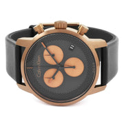  Shop Authentic Calvin Klein City Chronograph Black Dial Black Leather Strap Watch for Men - K2G17TC1 - Luxxuri