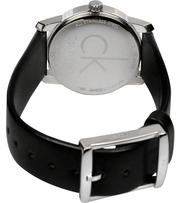  Shop Authentic Calvin Klein City Black Dial Black Leather Strap Watch For Women - K2G23107 - Luxxuri
