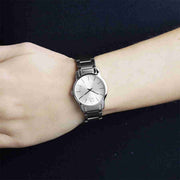  Shop Authentic Calvin Klein City Silver Dial Silver Steel Strap Watch for Women - K2G23126 - Luxxuri