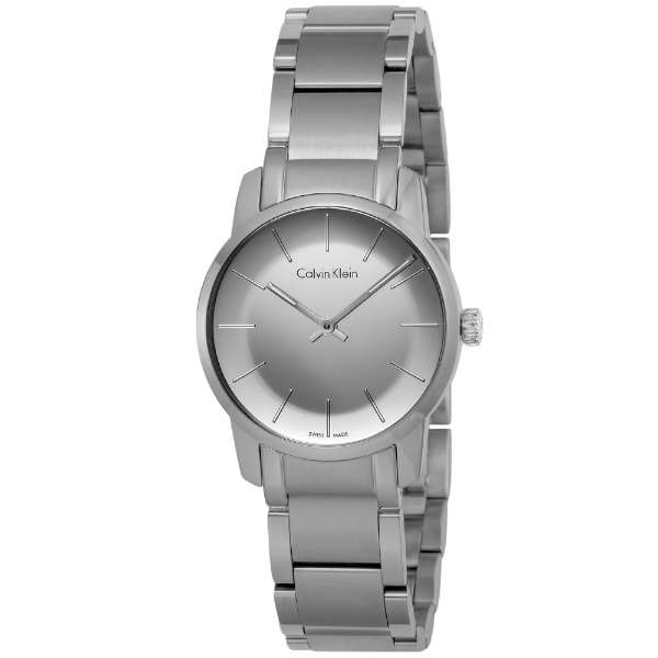  Shop Authentic Calvin Klein City Silver Dial Silver Steel Strap Watch for Women - K2G23148 - Luxxuri