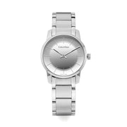  Shop Authentic Calvin Klein City Silver Dial Silver Steel Strap Watch for Women - K2G23148 - Luxxuri