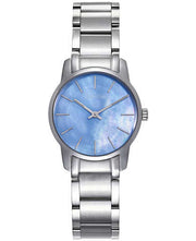  Shop Authentic Calvin Klein City Mother of Pearl Blue Dial Silver Steel Strap Watch for Women - K2G2314X - Luxxuri