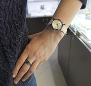  Shop Authentic Calvin Klein City White Dial White Leather Strap Watch for Women - K2G231XH - Luxxuri