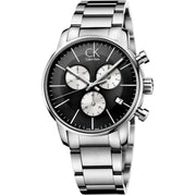  Shop Authentic Calvin Klein City Chronograph Black Dial Silver Steel Strap Watch for Men - K2G2714X - Luxxuri