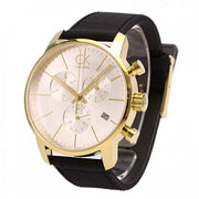  Shop Authentic Calvin Klein City Chronograph Silver Dial Black Leather Strap Watch for Men - K2G275C6 - Luxxuri
