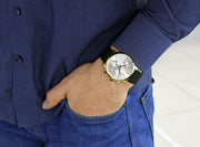  Shop Authentic Calvin Klein City Chronograph Silver Dial Black Leather Strap Watch for Men - K2G275C6 - Luxxuri
