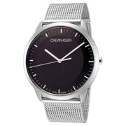  Shop Authentic Calvin Klein City Chronograph Black Dial Silver Mesh Bracelet Watch for Men - K2G2G121 - Luxxuri