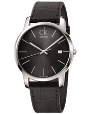 Shop Authentic Calvin Klein City Quartz Black Dial Black Leather Strap Watch for Men - K2G2G1C3 - Luxxuri