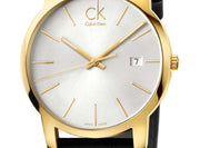  Shop Authentic Calvin Klein City Silver Dial Black Leather Strap Watch For Men - K2G21520 - Luxxuri